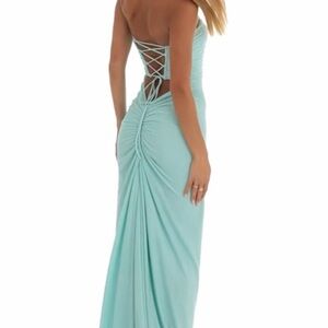 Lucy in the Sky mint blue dress